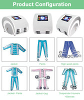 Appareil de massage à compression pneumatique intermittente pour jambes et pieds, pour une récupération rapide et un lymphoedème