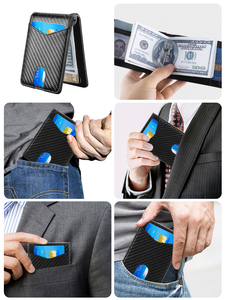 Cartera Inteligente Minimalista con Bloqueo RFID para Hombre, Tarjetero con Rastreador de Aplicaciones Find My, Clip para Billetes de Cuero - Product Image 6