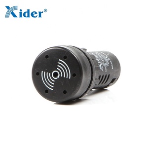 AD22-22SM LED chỉ báo tín hiệu đèn thí điểm với buzzer Đen - Product Image 2