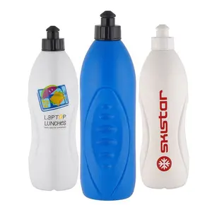 促销廉价500毫升双酚a免费食品级印刷拉盖挤压软塑料生态PE水瓶饮水瓶塑料