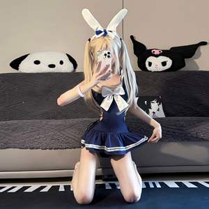 Erotische Lingerie Pure Passie Terughoudendheid Nauwsluitend Uniform Niet Nodig Om Kruis Badpak Dames Strapless Eendelige Jurk Te Verwijderen - Product Image 6