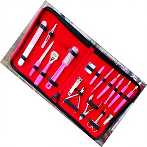 Professional 12-Piece Stainless Steel <b>Manicure</b> & Pedicure <b>Kit</b> 10-in-1 Nail Clipper Classic Style Color Box Packaging for Adults - Product Image 3