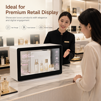 Affichage numérique transparent à écran tactile LCD avec animation pour la publicité de bijoux, montres, commerces de détail, centres commerciaux et restaurants