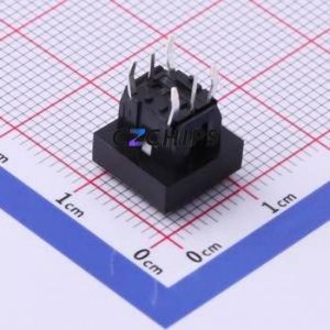 ML6-H1S12RVA Tactile Switch Through hole Component (THT) Switch Single Pole Single Throw Rectangle Button 1.6N Through Hole - Product Image 2