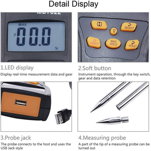 MD7822 Digitales Handkorn-Feuchtigkeit messgerät für Trocken früchte Feuchtigkeit analysator Preis - Product Image 3