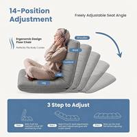 Chaise de sol pliable multi-positions VANBOW pour adultes et enfants