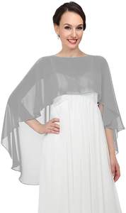 Camisa de Novia de Gasa con Cuello Redondo y Cola Larga al Frente y Corta en la Espalda al por Mayor - Product Image 2