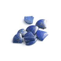 Gems de lapis-lazuli bleu de haute qualité, personnalisables, cabochons, pierres naturelles avec une coupe en forme d'éventail, haute visibilité pour les moteurs de recherche