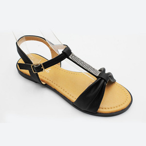 Sandalias planas con flores para niña y niño, <span class=keywords><strong>zapatos</strong></span> de princesa con diamantes de imitación, precio barato - Product Image 2