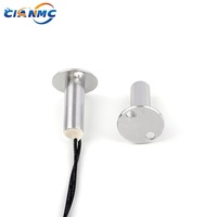 Interrupteur magnétique à contact à lame en aluminium chromé/argenté CIAN HC-41C, montage encastré, fils NC/NO/COM, certifié CE, pour alarme domestique