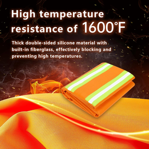 Cape à capuche ignifuge en fibre de verre HuaRui avec capuche Cape d'évacuation d'urgence et couverture certifiée CE & RoHS légère - Product Image 4