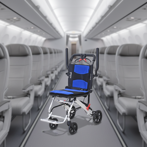 Fauteuil roulant portable <span class=keywords><strong>pour</strong></span> avion, léger, pliable, manuel, fauteuil roulant spécial <span class=keywords><strong>pour</strong></span> personnes âgées, utilisable en avion - Product Image 6