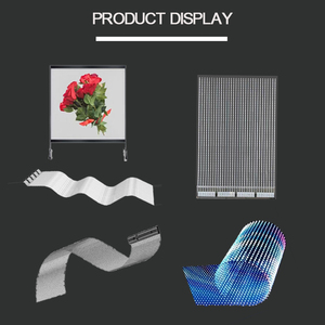 Personalizado Flexível Transparente Holográfico 3D <span class=keywords><strong>Film</strong></span> Publicidade Display Glass Adhesive Super Slim LED Screen Retail Window IP45 - Product Image 4