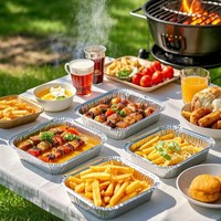 Plat de cuisson jetable en aluminium pour restauration rapide personnalisé plat en aluminium plat en aluminium pour un emballage alimentaire efficace