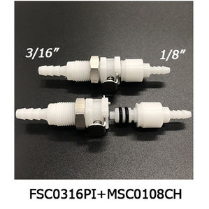 Быстросоединительный фитинг ZDVseal 3/16 "резьбовой 1/8" EPDM с зазубриной для топлива, газового дизельного топлива, без утечки - Product Image 2