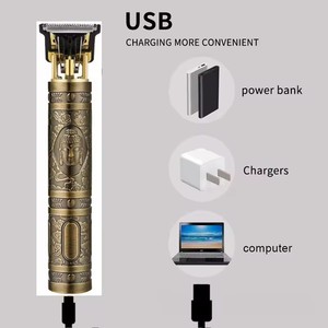 Tondeuse à cheveux électrique vintage T9, rasoir professionnel pour hommes, tondeuse de barbier rechargeable pour hommes, dragon, bouddha - Product Image 5