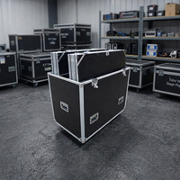 Plateforme de Scène Mobile Noire avec Flight Cases – Scène Portable à Vendre
