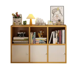 Офисная мебель куб серый домашний офис библиотека деревянный книжный шкаф с выдвижным ящиком дизайн