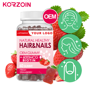 סוכריות גומי OEM ODM BIOTIN NATURE CARE לשיער, עור וציפורניים, לצמיחה ארוכה יותר, דמוי דובונים, לנשים, תוסף קולגן וויטמין C&E - Product Image 1