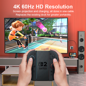 Câble adaptateur USB Type C vers <span class=keywords><strong>HDMI</strong></span> ULT-unite <span class=keywords><strong>Switch</strong></span> 2 Co-branded Color 2M PD100w 4K 60Hz pour <span class=keywords><strong>Nintendo</strong></span> <span class=keywords><strong>Switch</strong></span>, téléphone, ordinateur, tablette - Product Image 4