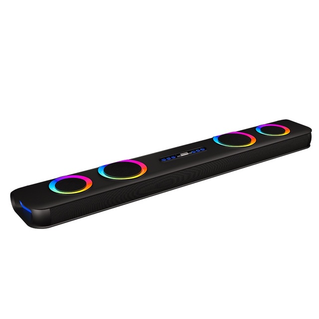 8-Speaker 2.1 Channel TV Soundbar with USB and Remote Control Plastic Material for Home Theater New Year Promotion