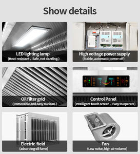 Extractor de extractor montado en la pared, <span class=keywords><strong>campana</strong></span> <span class=keywords><strong>extractora</strong></span> de extractor fácil de limpiar, con Interruptor táctil silencioso - Product Image 4