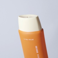 Tube en plastique ovale classique avec bouchon à vis, logo personnalisable, revêtement par peinture, pour crèmes BB/CC, avec bec verseur et bouchon intérieur