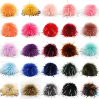 Real Fox Fur Pom Pom - 6 (15cm) - Twice Sheared Sheep