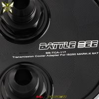 Adaptor Radiator Pendingin Transmisi Hitam Berkualitas Tinggi Baru Aluminium Alloy 6061-T6 IS250 IS350 Mark X 6AT BRZ 2012 BB-TCA-117