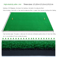 Tapis de golf portable en gazon synthétique antidérapant en PP+EVA, plusieurs tailles personnalisables, pour entraînement de swing et de chipping en intérieur et extérieur