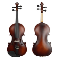 The Manufacturer Sells Aston Villa Professional Adult Practice Hand-made 4/4 Violin with Free case and Spare String Bow
