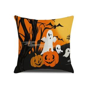 Funda de Cojín Cuadrada Sencilla con Estampado de Bruja Fantasma <span class=keywords><strong>Almohada</strong></span> Decorativa <span class=keywords><strong>PARA</strong></span> EL Hogar de Halloween <span class=keywords><strong>para</strong></span> Sala de Estar y Sofá Uso Transfronterizo - Product Image 4