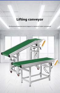 PU kauçuk düz bant taşıma ekipmanları-otomatik düzene küçük endüstriyel konveyör PVC taşıma hattı ile donatılmıştır - Product Image 4