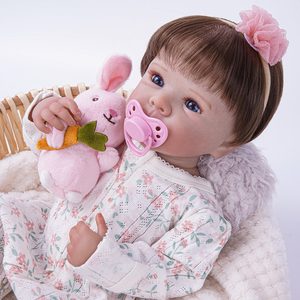 <span class=keywords><strong>Poupée</strong></span> bébé réaliste R&B avec cheveux bouclés, robe fleurie, accessoires, <span class=keywords><strong>poupée</strong></span> nouveau-né réaliste pour les jeux des enfants, <span class=keywords><strong>collection</strong></span> - Product Image 4