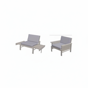Moderno respetuoso con el medio ambiente Acacia muebles de exterior Durable y cómoda cama de día Cambio elegante para patios Silla de brazo - Product Image 1