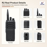 Radio Motorola R2 DMR VHF 5W ou UHF 4W 64 canaux IP55 Batterie haute capacité pour la communication des équipes de logistique et de construction