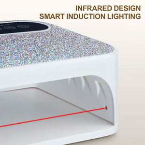 เครื่องอบเล็บเจล UV LED กำลังสูง 168 วัตต์ พร้อมตกแต่งด้วยคริสตัล แห้งเร็ว สำหรับร้านทำเล็บ ขายส่ง - Product Image 4