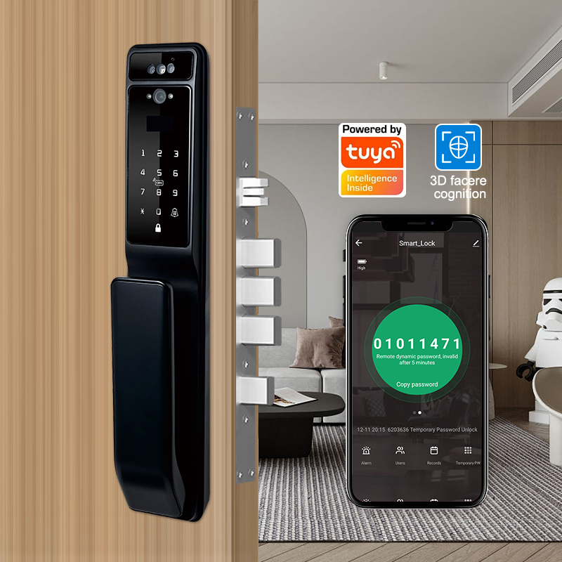 ANG Fully Automatic Wifi Tuya App Face Recognition Smart Door Lock With Camera · image 2