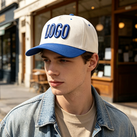 Op maat gemaakte 3D geborduurde logo bedrukte afbeelding hoge kwaliteit katoen ademend lichtgewicht 5-delige sportieve unisex baseballcap