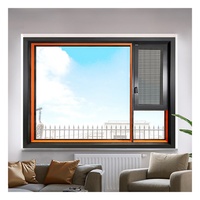 Ventana Corredera de Alta Seguridad Nueva de Fábrica, Ventana Horizontal, Ventana Abatible de Doble Vidrio, Ventana Oscilobatiente de Aluminio