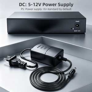 OEM Unmanaged <b>Ethernet</b> <b>Switch</b> RJ45 8-Ports 10/100/1000Mbps Full Gigabit IP Camera Network Support 1000M DATA QoS 32G Capacity - Product Image 4
