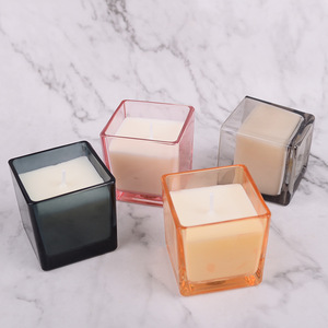 Scented <b>Candles</b> <b>Square</b> Cup Soy Wax 85g Home Decoration Gift Use - Product Image 3