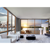 Personalizar Hotel Villa House European North American Exterior Windows Style Black Aluminio Glass Casement Window