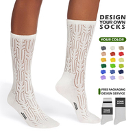 Chaussettes pour femmes en fil de coton doux, sensation légère et minimaliste, chaussettes en pointelle pour mollet, bordures personnalisées résistantes à l'effilochage, chaussettes décontractées