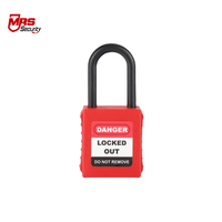Manrunsi - Vente en gros - Codage laser personnalisé et étiquetage - Cadenas de sécurité en nylon multicolores de 38 mm pour équipement industriel - MBS38P