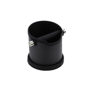 Bac à marc portable en acier inoxydable pour expresso, durable, pour comptoir, facile à nettoyer, accessoire de barista, pour le retrait des résidus de café - Product Image 1