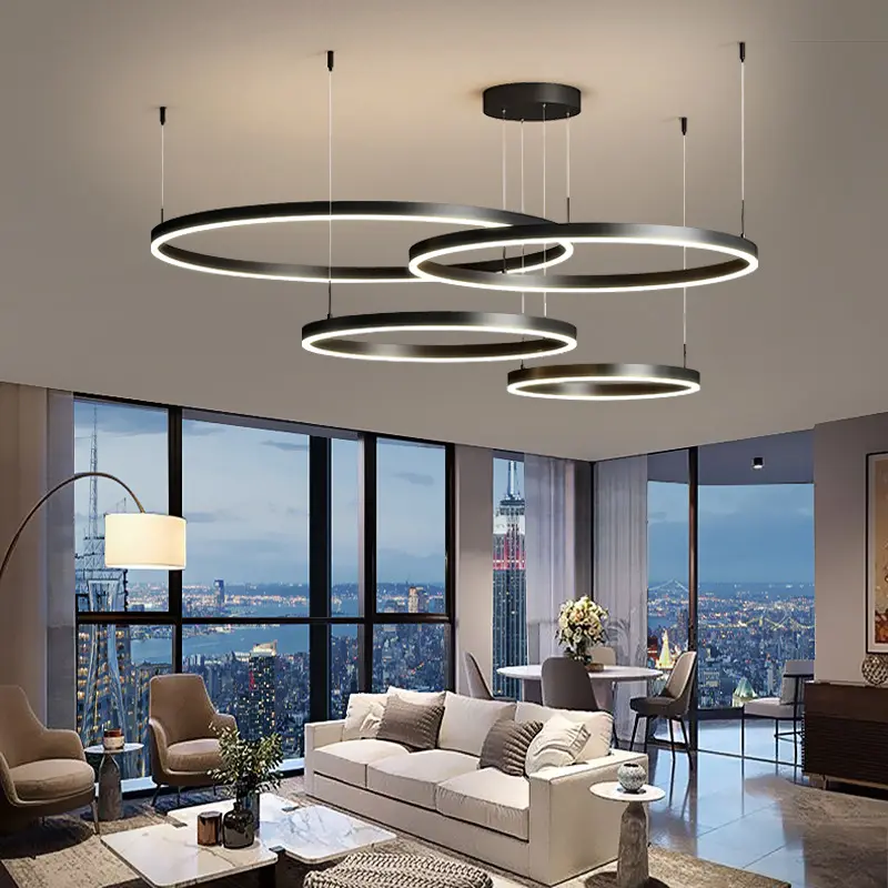 Nordic Luxury Lamp LED Ceiling Pendant Lights For Stair Kitchen Living Room Decorative Lightings Fixtures Chandeliers