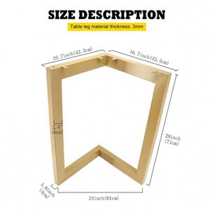 Germany Hot Selling DIY Industrial Design Mid Century Modern Iron Coffee <b>Table</b> <b>Legs</b> for Kitchen Outdoor & Bedroom Use - Product Image 2