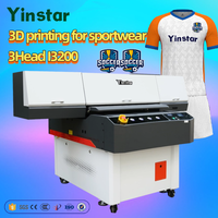 Yinstar personnalisé TPU Patch imprimante UV Dtf 3d Texture broderie imprimante logo Badge impression 9060 flabed impression 3 tête I3200