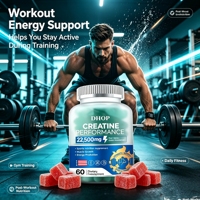 Gummies de Créatine Sportive Formule Monohydrate Multi-Acides Aminés 60 Unités Soutien Électrolytique Nutrition Sportive Marque Privée Personnalisée